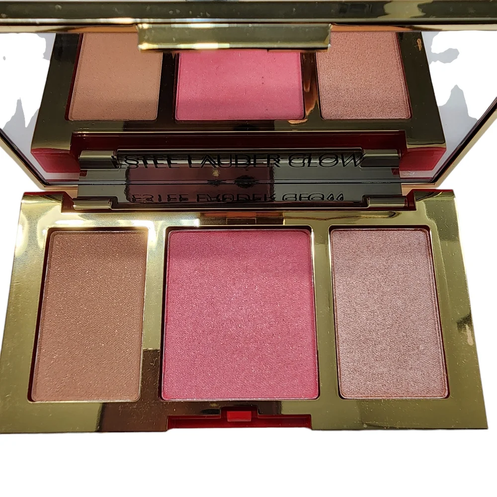 Estee Lauder Glow Makeup Cheek Palette - Pink and Bronze Shades